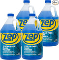 Zep Streak-Free Glass Cleaner - 1 Gallon (Case of 4) ZU1120128 - Professional Grade Formula that Cleans Dirt, Fingerprints, Grime, Smoke Haze, and Toothpaste on Windows, Mirrors, and Other Glass