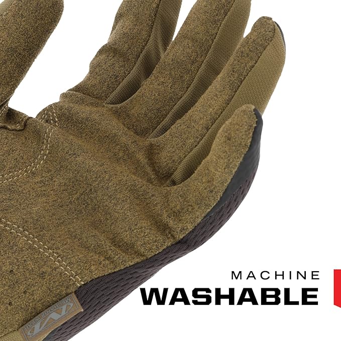 Mechanix Wear: FastFit Work Glove with Elastic Cuff for Secure Fit, Performance Gloves for Multi-Purpose Use, Touchscreen Capable Safety Gloves for Men (Brown, XX-Large)