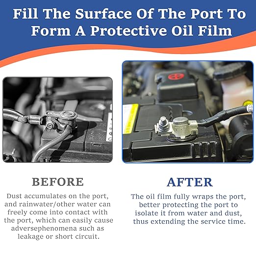 Automotive Dielectric Silicone Grease 50g Electrical Terminal Lubricant Battery Connector Protect Components Waterproof Anti Corrosion Rust for Marine Car Wire Connect Plugs Ports Vacuum Servo