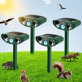 4 Pack Ultrasonic Animal Repellent Outdoor Solar Deer Repllent Devices Cat Deer Deterrent Scare Raccoon, Skunk, Rabbit, Dog, Waterproof with Motion Detector for Yard Garden