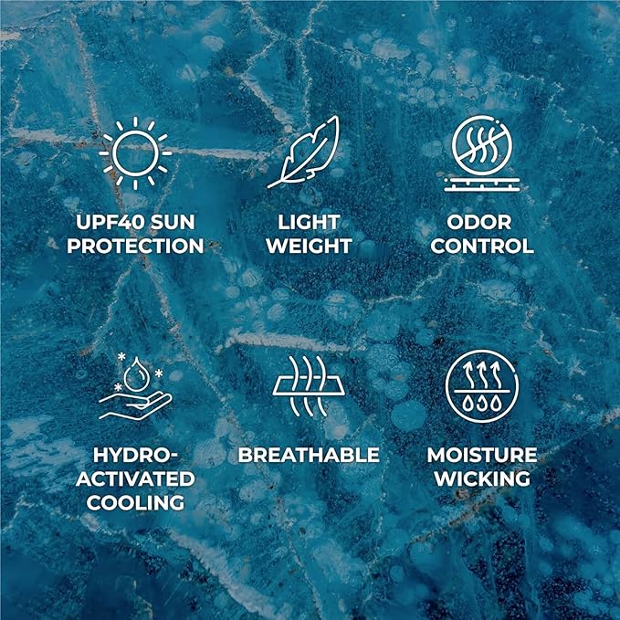 SHAKEitCOOL Large Cooling Shawl - Instant Heat Relief for Outdoor Events