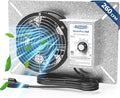 ALORAIR 260CFM Crawl Space Ventilator Fan, 6.7 Inch Basement Vent Fan with Humidistat & Thermostat, IP-55 Rated Isolation Mesh for Crawlspace, Garage, Attic, Exhaust