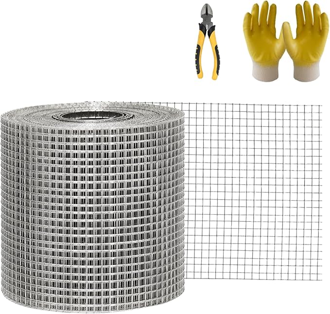4" Stainless Steel Mesh Roll, 4in x 50FT Gutter Guard Leaf Filter for Rain Gutters, Solar Panel Bird Guard Mesh & Critter Guard Fence