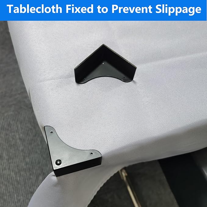 4PCS Metal Corner Protector, Box Corners Decorative Furniture Corner Protectors,for Cabinet Furniture Table Jewelry Box Case (Black)