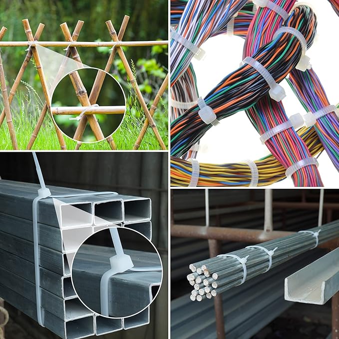 Long Zip Ties Heavy Duty 36 inch, 60PCS Large Zip Ties with 220 lbs Tensile Strength, Big Cable Ties, Industrial Durable Strong Wire Ties for Binding Fences, Awnings Tying Water Pipes