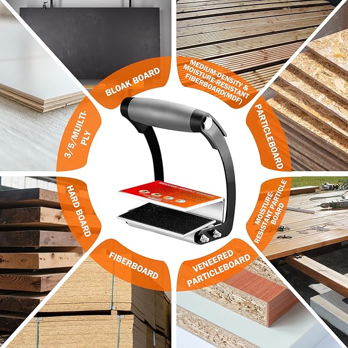 Panel Carrier Lifting Tool-Plywood Lifting and Carrying Tool,Drywall Carrier Synthetic Cement Board with 0-1 Inch Grip Range,Save Effort Wear Resistant Gripper Clamp Tool for Wood