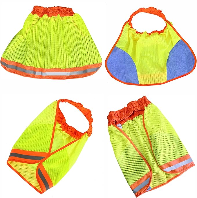 High Visibility Neck Sun Shield with Reflective Stripe