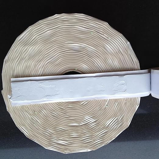 LLPT Butyl Tape White 3/4 Inch x 33Ft 2 Pack Tight Seal for Leak Proof EPDM RV Repair Window Glass Boat Sealing Roof Pipe Patching(WST342)