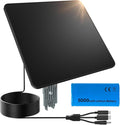 KJK 6W Solar Panel for Ring Camera, Trail Camera Solar Panel Charger with 5000mAh Battery for Game Camera and Security Camera,IP65 Waterproof, 360°Adjustable Bracket, Hunting Essentials