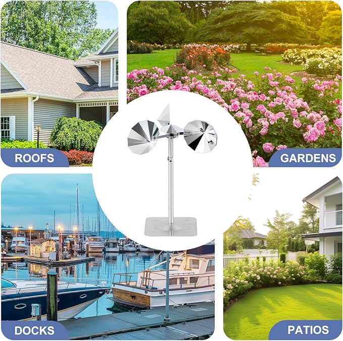 OFFO Bird Scare Reflective Device, Bird Reflector Keep Pigeon Woodpeckers and Sparrows Away for Outdoor Use Boats Roofs Gardens