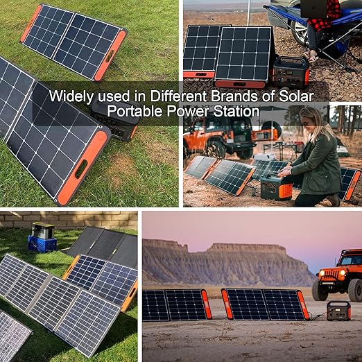 Solar Adapter 8mm Splitter, DC8mm Female and Male Combiner Cable Y Splitter Adapter Cable for Solar Panel Portable Power Station Compatible with Jackery Goal Zero