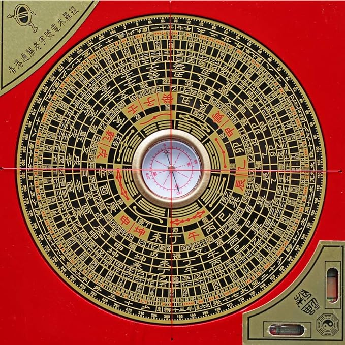 Professional Feng Shui Compass Geomantic Pointer for Measuring Geographical Direction Supplies - Home Decor (5.9")