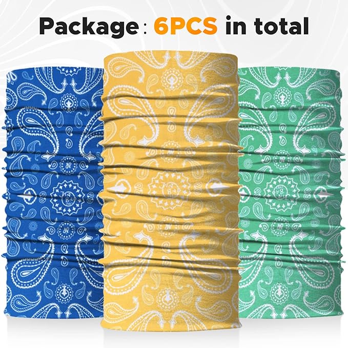 JOEYOUNG Headwear, Bandana, Neck Gaiter Head Wrap Headband Balaclava Magic Scarf