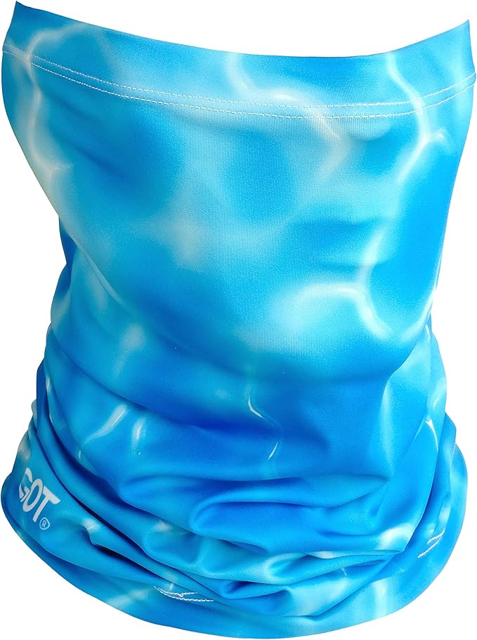 GOT Sports UPF 50+ Fishing Neck Gaiter - UV Face Mask Sun Protection for Men & Women - Camo SPF Face Cover Gator