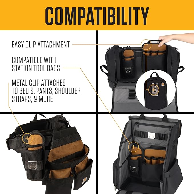 Carhartt Station Tool Pouches, Durable Organizer, Compatible with All Station Tool Bags, Small