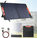 100W Foldable Solar Panel - Charger for Power Stations | Monocrystalline 23.5% High Efficiency QC3.0 USB-A/USB-C Output | IP65 Waterproof | Portable for Camping, RV, Emergency Blackout