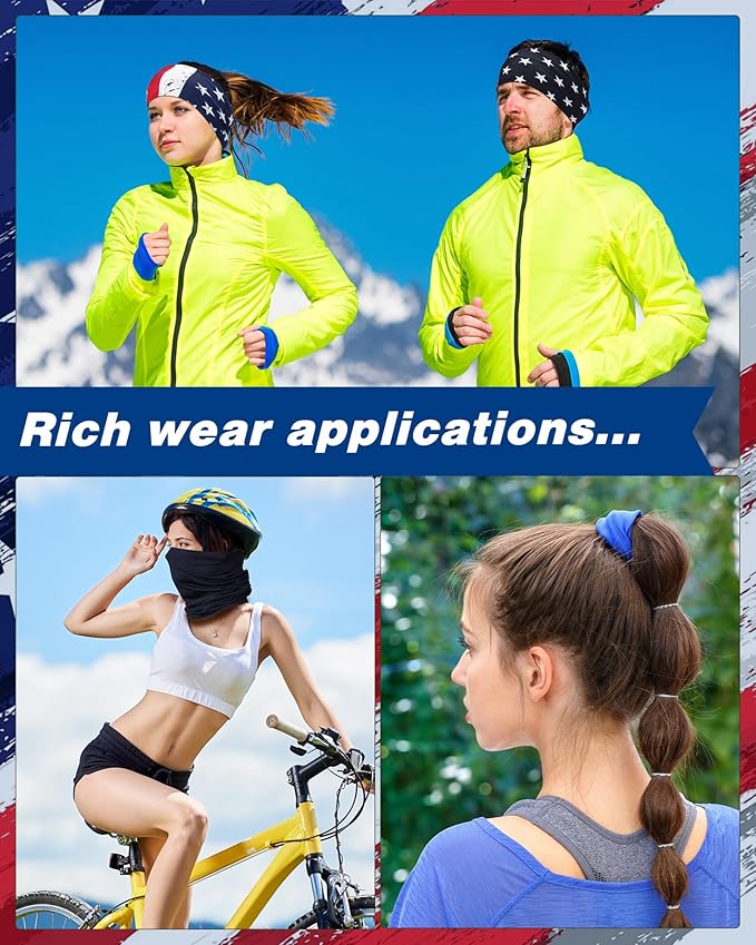 Cuffbow 12 Pack Neck Gaiters Face Mask Bandana Balaclava for Men Women Cooling Neck Gaiter Summer UV Sun Protection Scarf