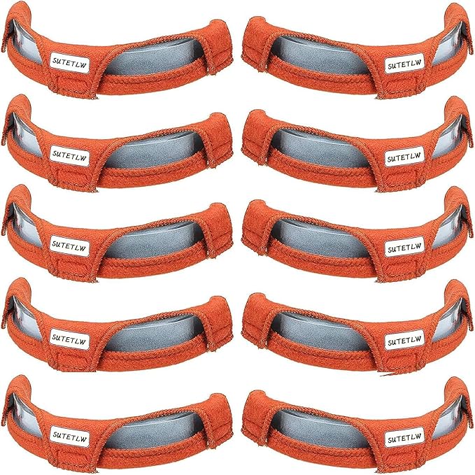10Pcs Hard Hat Sweatband Washable Cotton Hardhat Liner Reusable Hardhat Accessories Air Cushion Sweatband Helmet Comforter Pad