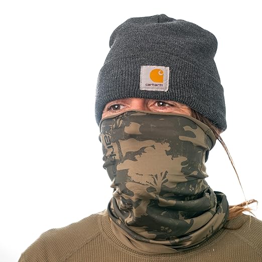 Carhartt Force UPF Lightweight Neck Gaiter, Tree Camo-Burnt Olive, One Size