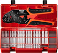 PEBA Crimping Tool and JST Connector Kit, 22 Types of 1.0mm JST-SH, 1.25mm JST-GH, 1.5mm JST-ZH Connectors & Contacts, Crimp Pliers AWG 32-22 for 1.0mm - 2.0mm Pitch Pin Terminal, for DIY Electronics