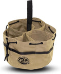 Graintex 18 Pockets Grab Bag Rip-stop Canvas Drawstring Closure, Small Part Organizer Pouch, Small Tools, Screws, Parts, Parachute Tool Bag for Efficient Storage - Khaki
