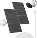 7W Solar Panel Compatible with Google Nest Camera Outdoor & Indoor (Battery Version), Solar Power Charger with IP66 Weatherproof, 360° Adjustable Mount, 9.8ft Cable, 2 Pack
