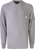 BOCOMAL FR Shirts Crewneck 7oz Midweight Flame Resistant Clothing NFPA2112 CAT2 Men's Fire Retardant Work Shirt