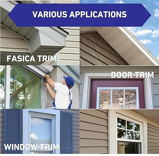 Eagle 1 Aluminum/Vinyl Siding Coil (Multiple Sizes) Each Roll Includes Free 1.25" Matching Stainless Steel Trim Nails - Fascia Cover- Aluminum Flashing Roll (4" x 50 FT, Green)