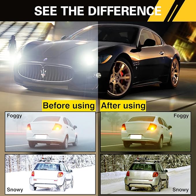 DUCO Night Driving Glasses Night Vision Glasses for Men Women Polarized Anti-Glare UV400 Metal Frame Yellow Lens 8125Y