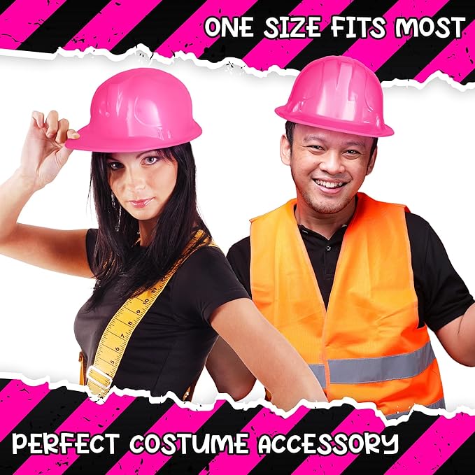 Windy City Novelties 12-Pack Construction Hats - Versatile Party Favors & Costume Accessories Kids Parties & Costume Props