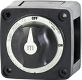 Blue Sea Systems On/Off Battery Switch With Knob, Black, 6006200 m‑Series