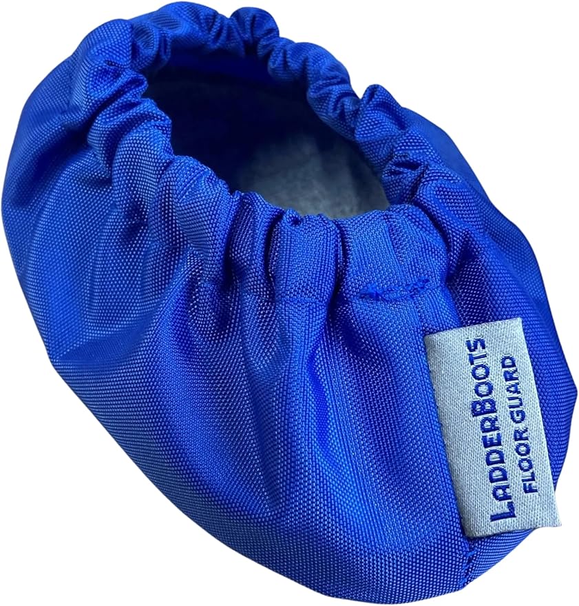 Step Ladder Safety Shoe Floor Protectors - Reusable Ladder Covers - Lab Tested - Made in The USA Set of 4, Royal Blue, LDBT4RB