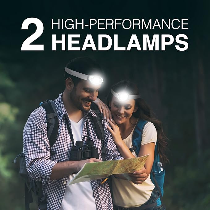 Energizer LED Headlamp PRO,IPX4 Water Resistant Headlamps,High-Performance Head Light for Outdoors,Camping,Running,Storm,Survival LED Light for Emergencies (Batteries Included),(Pack of 8)