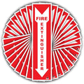 Fire Extinguisher Sign Stickers [25 Pack]- 4"X 2" Permanent Adhesive Label for Indoor Use. High Visibility Fire Extinguisher Sign for Use with Fire Extinguisher Hanger Or Fire Extinguisher Cabinet