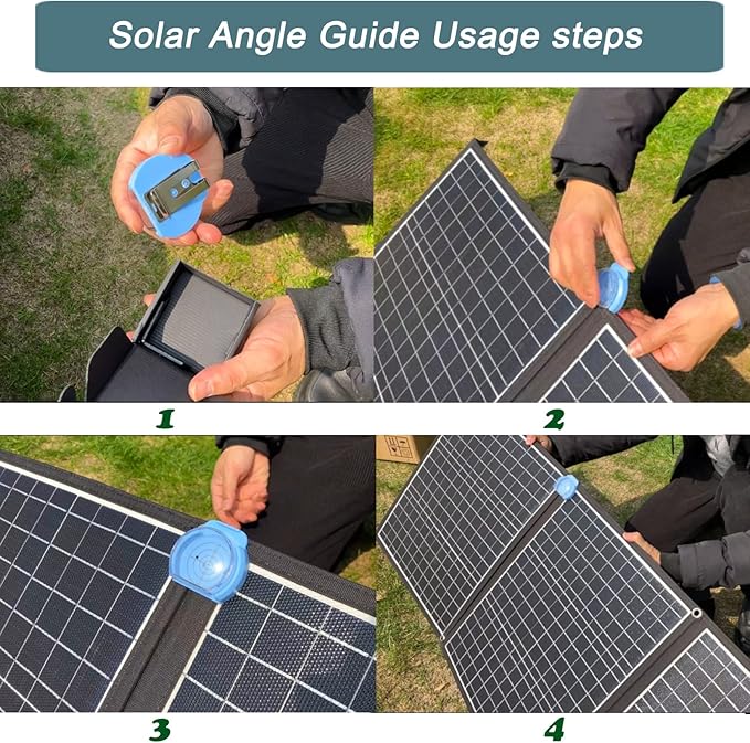 Solar Angle Guide Solar Panel Accessories for Portable Solar Panel Foldable Solar Panels Sun Angle Finder Guide