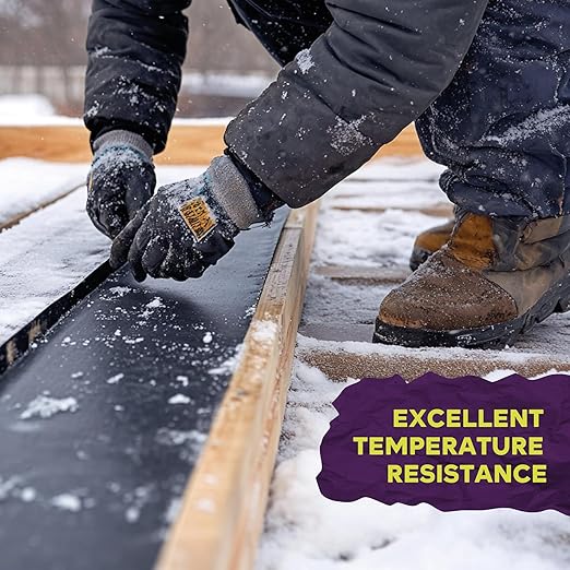 ATack Joist Tape for Decking 2 Inch x 50ft 24-Pack Waterproof Deck, Non-Shrinking Butyl Flashing Sealant High Tack Rim Joist Tape Year-Round Protection on Wood, Metal, Composite, Roof Beams