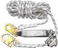 Rope Harness Safety Lanyard, 50ft Vertical Roofing Rope with Grab, Fall Protection Lanyard Tree Climbing Line Kit