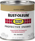 Rust-Oleum 7771730 Stops Rust Brush On Paint, Half Pint, Gloss Sand (Pack of 1)