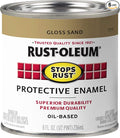 Rust-Oleum 7771730-6PK Stops Rust Brush On Paint, Half Pint, Gloss Sand, (Pack of 6)