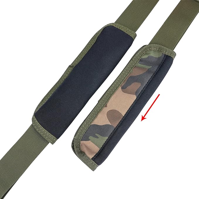KUNN Tactical Harness Police Suspenders for Duty Belt with Metal Hook Adjustable Padded Shoulder Pads,Army Green