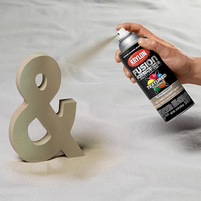 Krylon Fusion All-In-One Adhesive Spray Paint for Indoor/Outdoor Use, 12 oz, Desert Sand