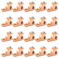 OHLECTRIC Lay in Lugs Grounding Connectors (20 Pack) Grounding Swimming Pool Lay in Connector - Pool Bonding Lugs, Ground Wire Lugs for 4-14 Wire Range - Quality Copper Wire Lugs for Conduits