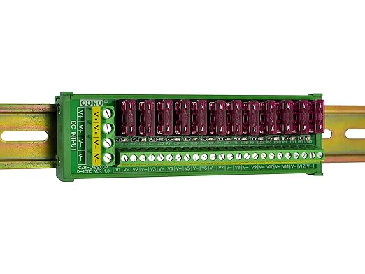 DC Power Fuse Distribution Strip Module (12 Position, DIN Rail Mount)