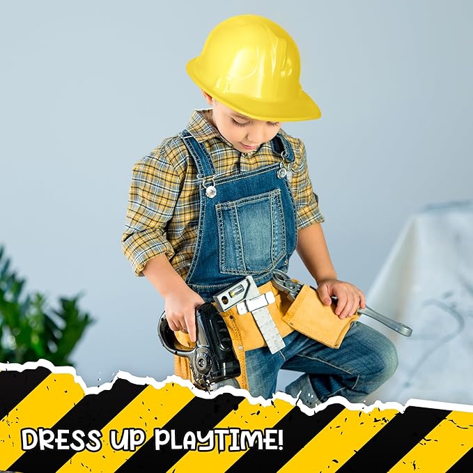 Windy City Novelties 12-Pack Construction Hats - Versatile Party Favors & Costume Accessories Kids Parties & Costume Props