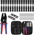 Measureman Solar Crimping Tool Kit, 16 Pieces with Crimper, 13 Pairs Connectors, 2 Pairs Spanner Wrench