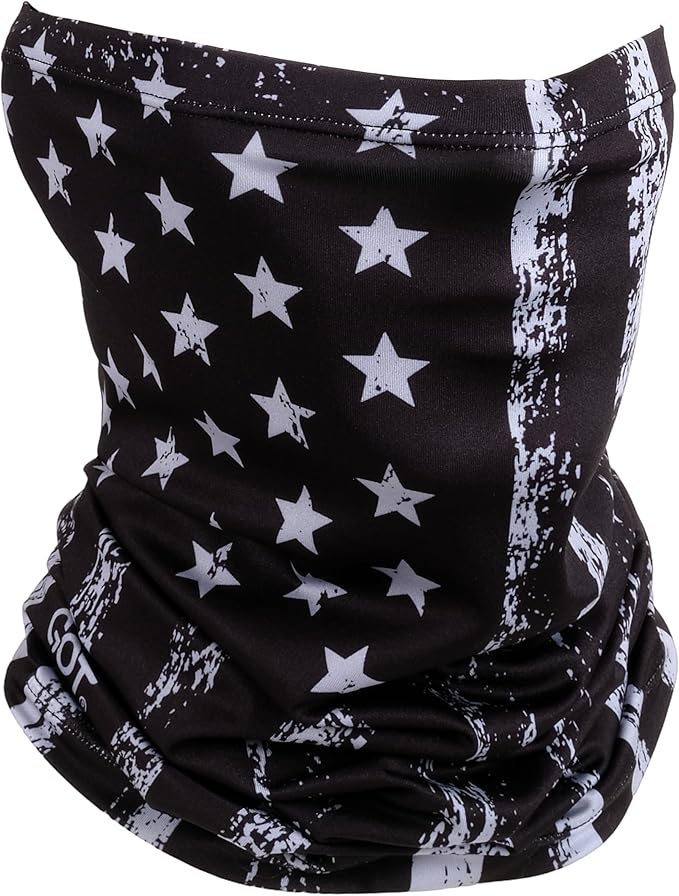 GOT Sports UPF 50+ Fishing Neck Gaiter - UV Face Mask Sun Protection for Men & Women - Camo SPF Face Cover Gator