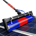 Solar Panel Cleaning Roller Brush, 24FT Adjustable Window Cleaning Brush and Pole, Automatic Solar Panel Brush, Rotating Cleaning Brush, Wash Brush with Lithium Battery and Power Converter