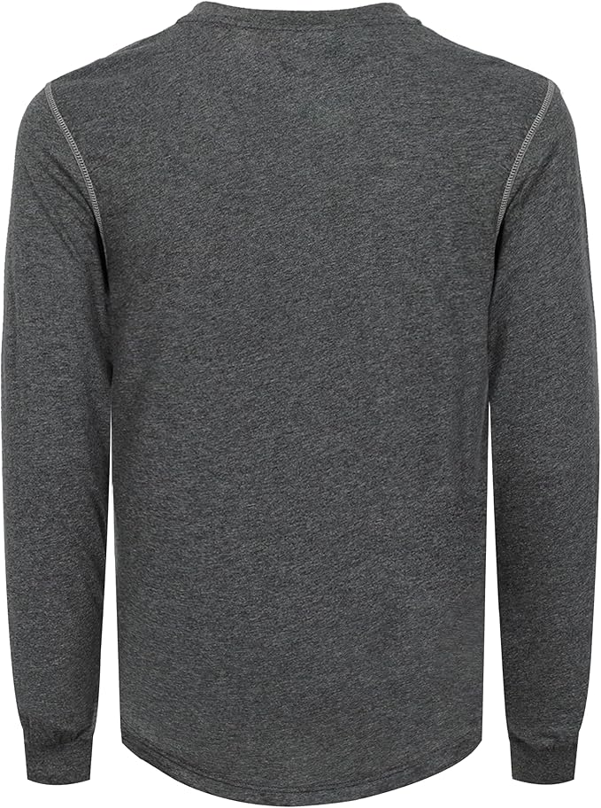 VATRENUS FR Shirts 4oz Lightweight Flame Resistant Henley 100% Cotton Men's Pre-Washed Fire Retardant Base Layer