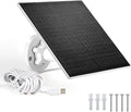 Solar Panel 5V 3W for Smart Bird Feeder and Outdoor Security Camera,IP65 Waterproof, 3m Charging Cable, Type-C Compatibility