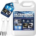 Qucship Makes 9 Gallons Concentrated Ultrasonic Cleaner Solution - Safe for All Metals Ultrasonic Carburetor Cleaner, Ultrasonic Cleaning Solution for Engine Parts, Removes Dirt & Grease (1Gallon)
